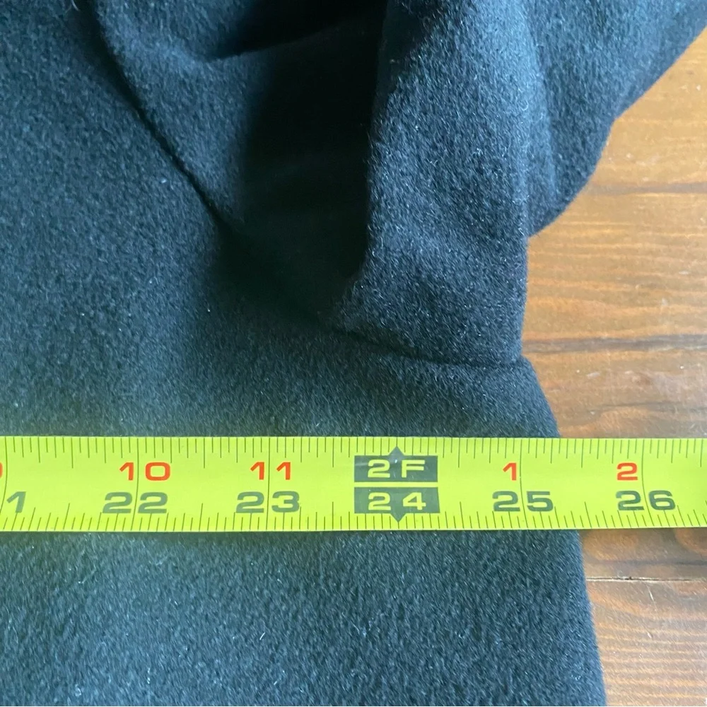 Cinzia Rocca Women’s Black Wool Angora Collared Walking Dress Coat Size 16 US - Picture 12 of 16